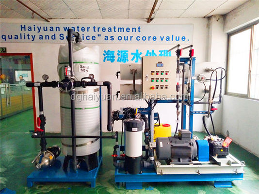Μηχανή 20000LPD 1000psi αφαλάτωσης εργοστασίων επεξεργασίας θαλάσσιου νερού PLC