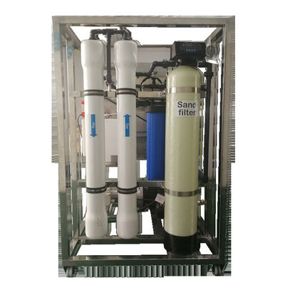 θαλασσινό νερό 250 lPH SGS εγκαταστάσεων 50HZ φίλτρων RO πόσιμου νερού εγκεκριμένο