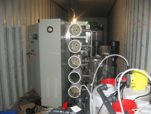 100TPH φίμπεργκλας υλικό 10kw εγκαταστάσεων αντίστροφης όσμωσης RO αφαλάτωσης