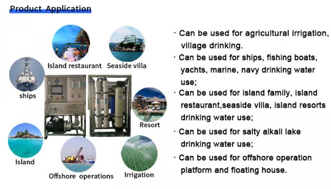Agua De Mar RO Planta Desaladora De Agua De Mar PARA Barco