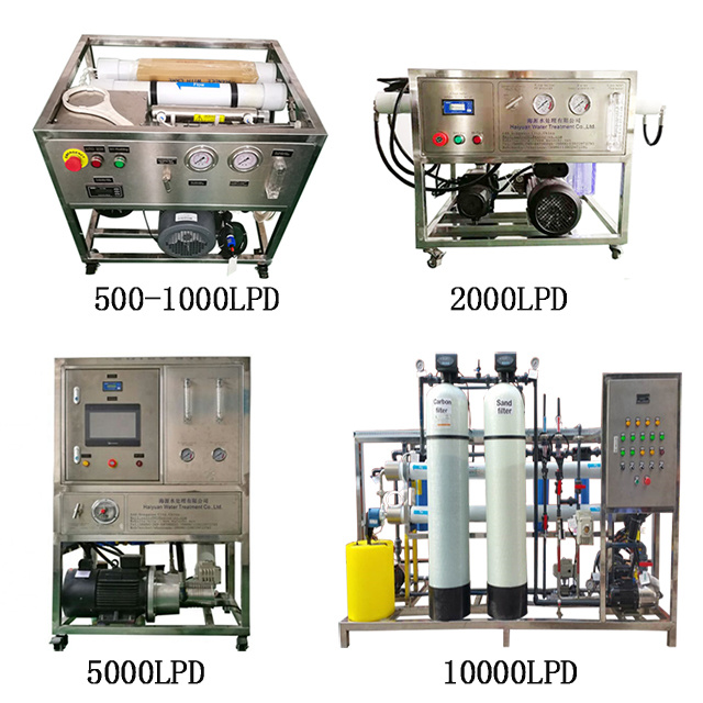 Marine Water Salt Water Desalination Plant RO Sea Water Seawater Desalination Plant for Salt Water