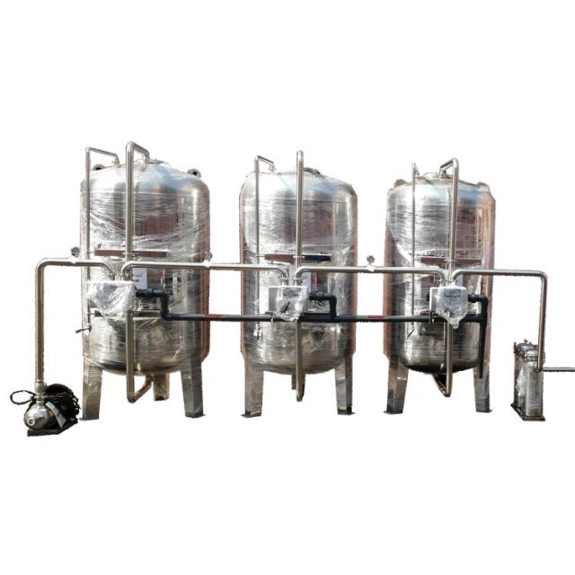 Sistema De Filtracion De Agua FRP Filtro De Agua De Arena Filtro De Carbon Activo De Acero Al Carbono Filtro De Arena De Cuarzo